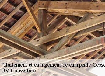Traitement et changement de charpente cessoy-en-montois-77520 JV Couverture