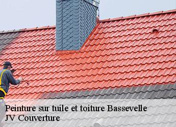 Peinture sur tuile et toiture  bassevelle-77750 JD Couverture 