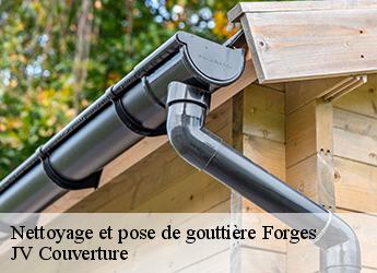 Nettoyage et pose de gouttière forges-77130 JV Couverture